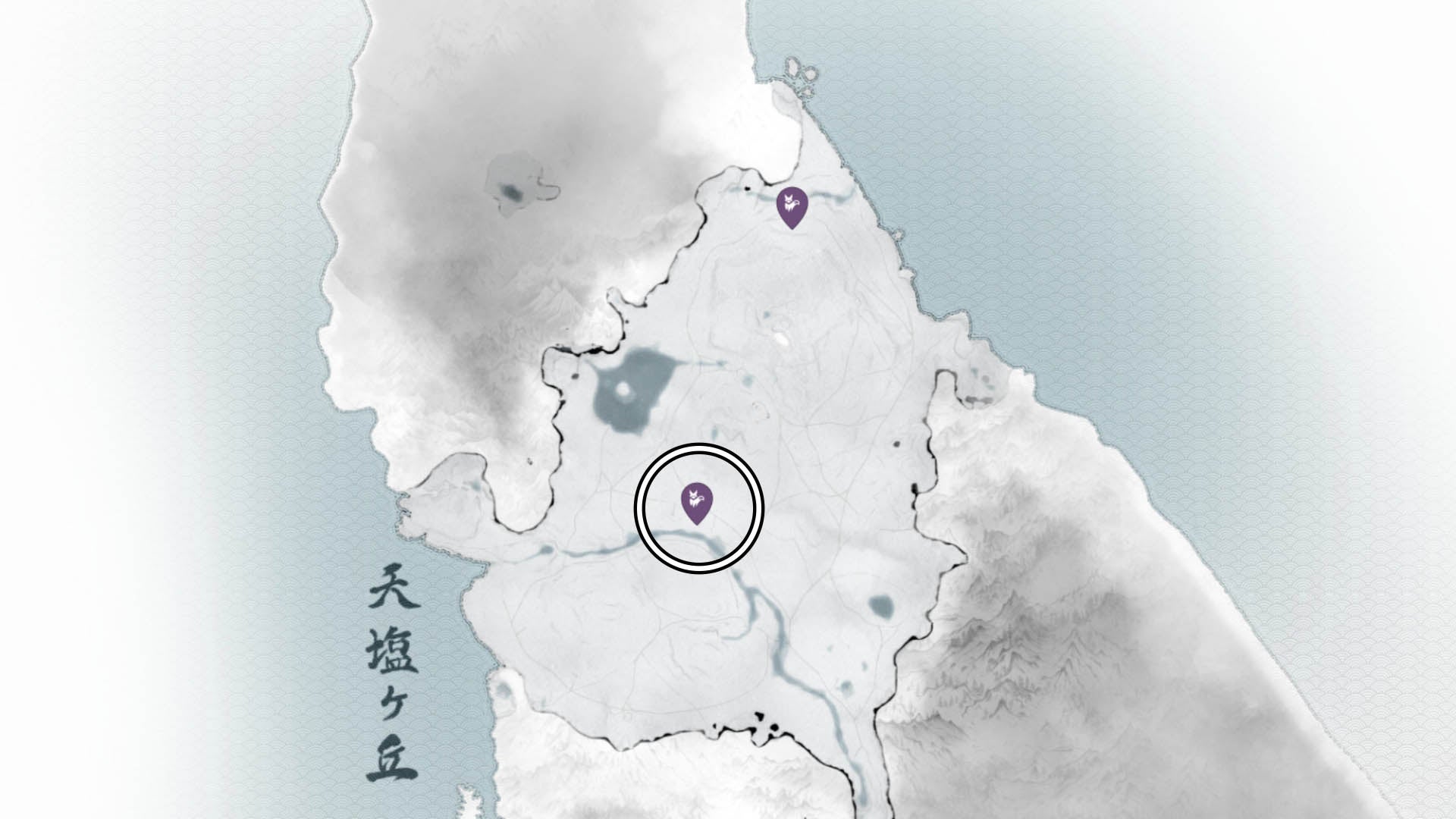 ghost of yotei winding river fox den map location