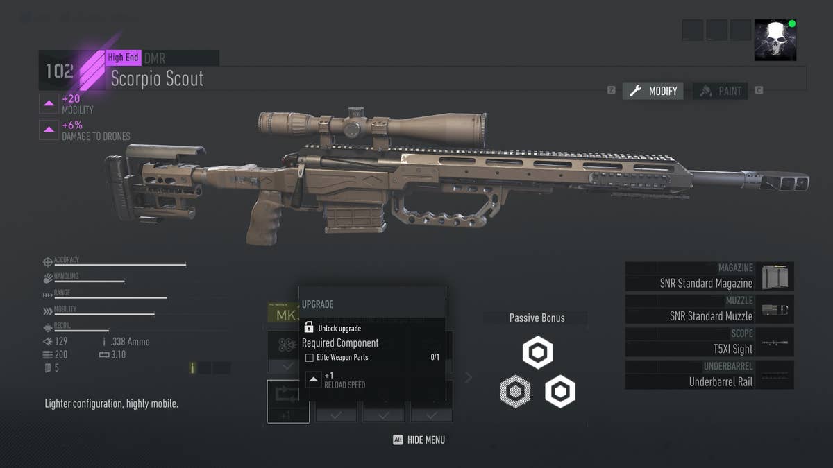 Ghost Recon Breakpoint weapon parts - farm standard weapon parts