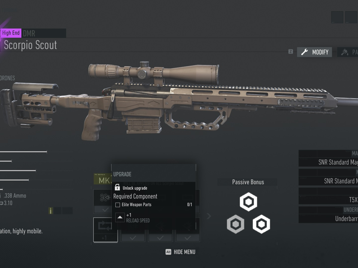 Ghost Recon Breakpoint weapon parts - farm standard weapon parts