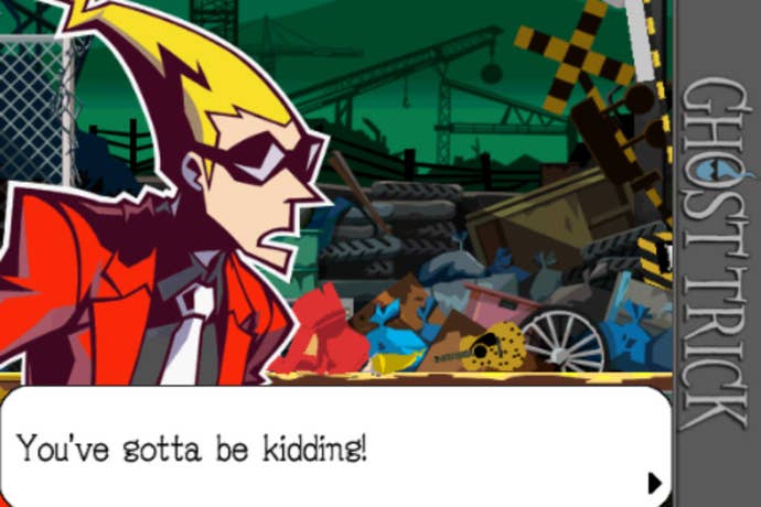 Ghsot Trick: Phantom Detective’s ghostly protagonist Sissel, saying “You’ve gotta be kidding!"