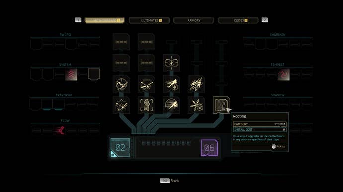 Swapping out skills in Ghostrunner 2.