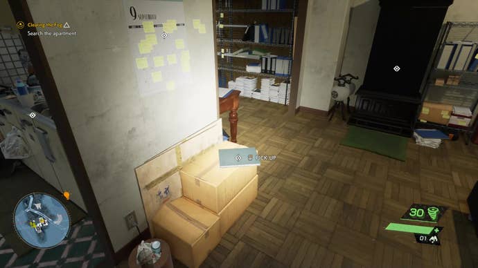 A screenshot showing the location of “The Sewer Kid” KK investigation note in Ghostwire: Tokyo.