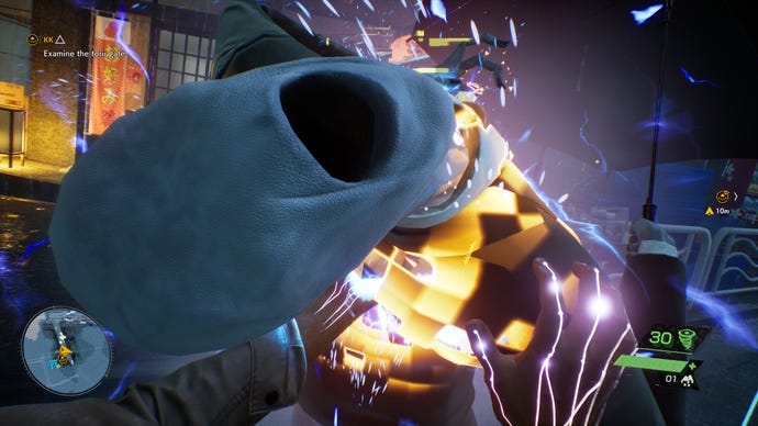 Quick-purging a Visitor in Ghostwire: Tokyo.