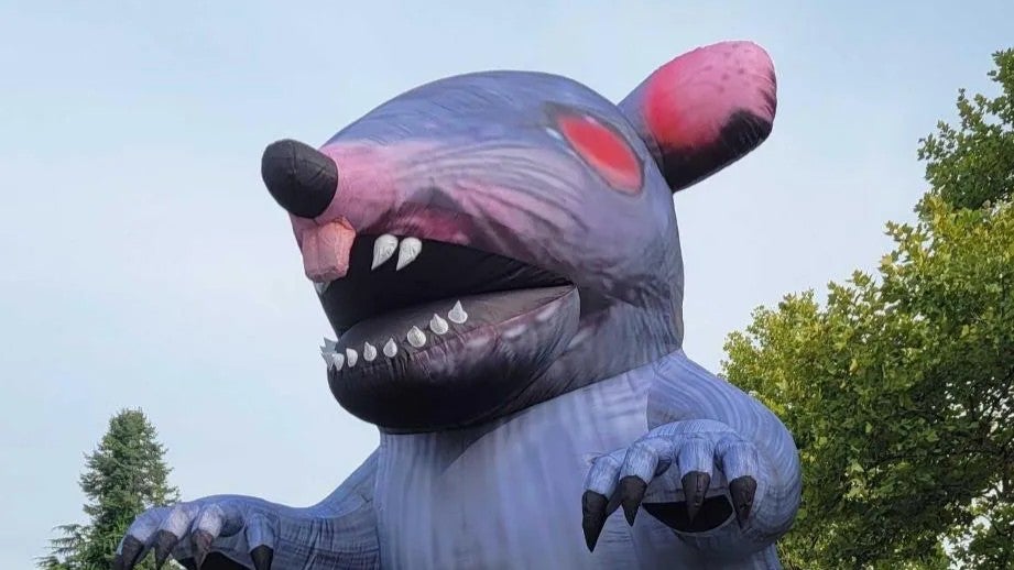 Xbox CEO's Visit to Bethesda Met With Inflatable Rat Protest Over Layoffs in United Kingdom