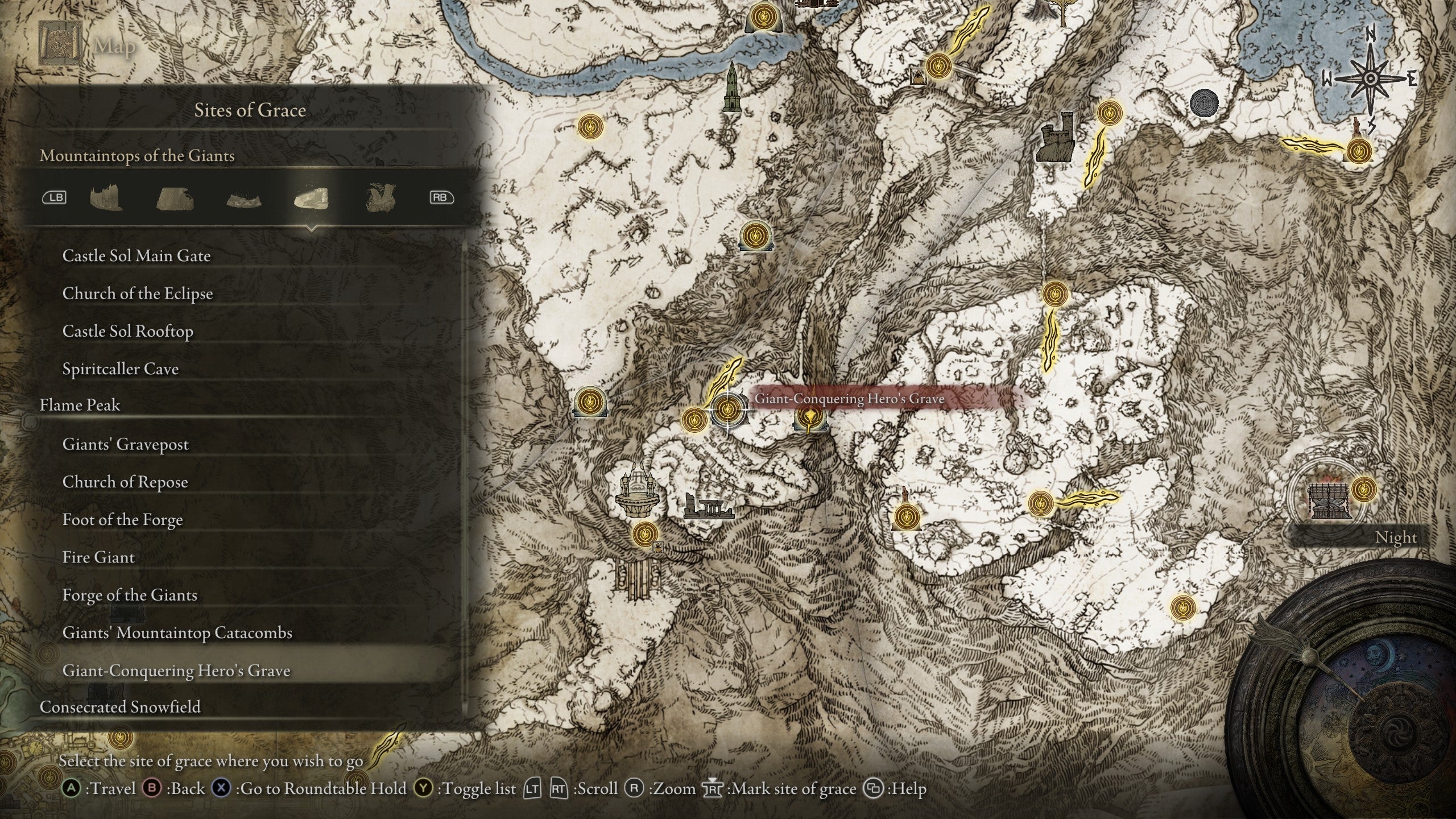 Giant-Conquering Hero&rsquo;s Grave Grace in Elden Ring