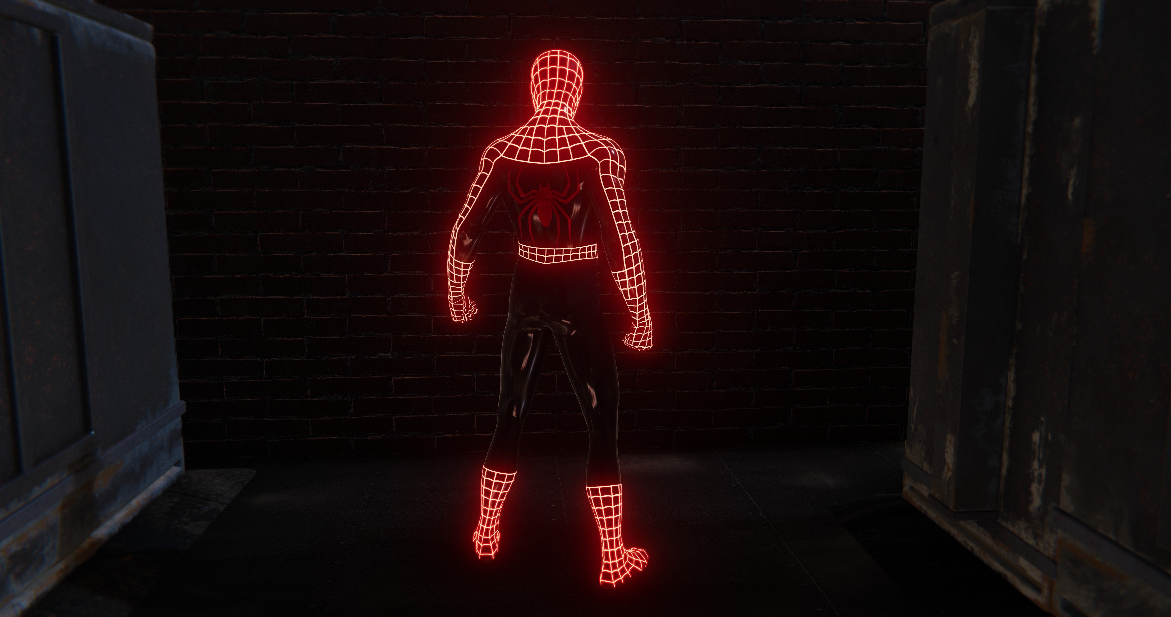 Glow-in-the-dark suit mod for Spider-Man PC
