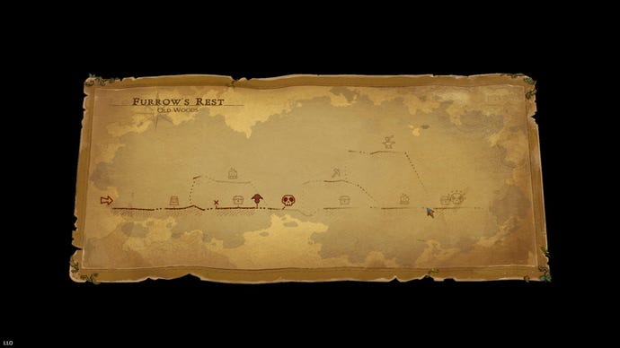 A mission map in Goblin Stone