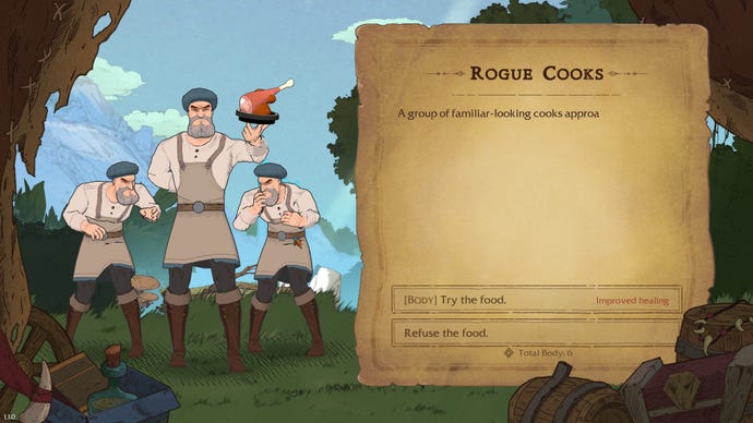 rogue cooks wield a mysterious ham in Goblin Stone