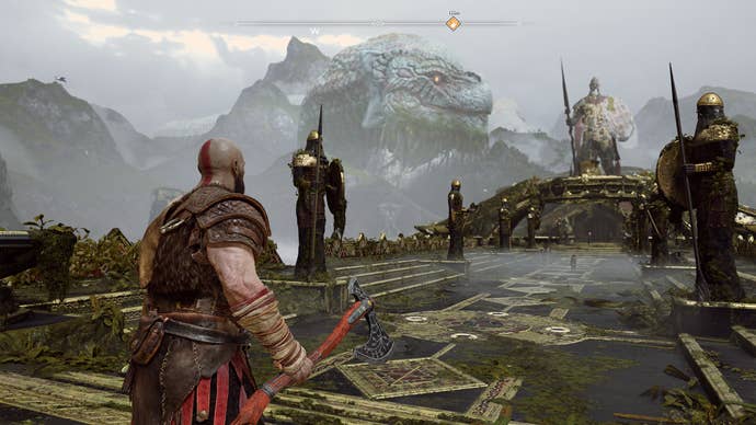 God of War on its High quality preset.