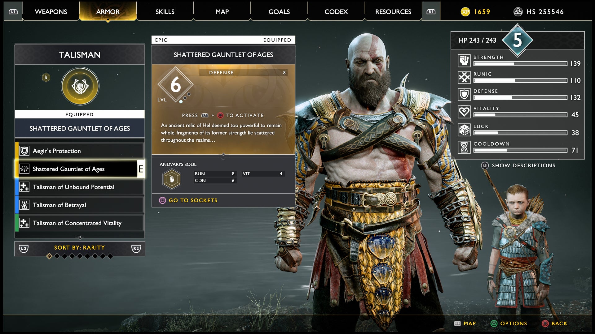 God of War: How to Get the Shattered Gauntlet of Ages and Enchantment Gems - 4