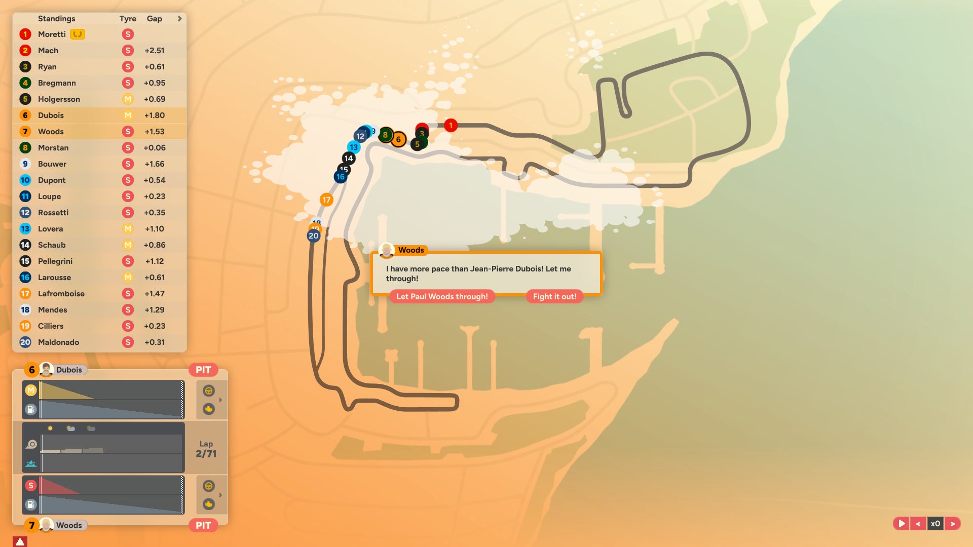 A race in progress in Golden Lap. - 4