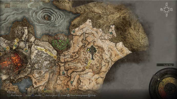 Elden Ring Golden Seed Atlus Plateau Minor Erdtree map location