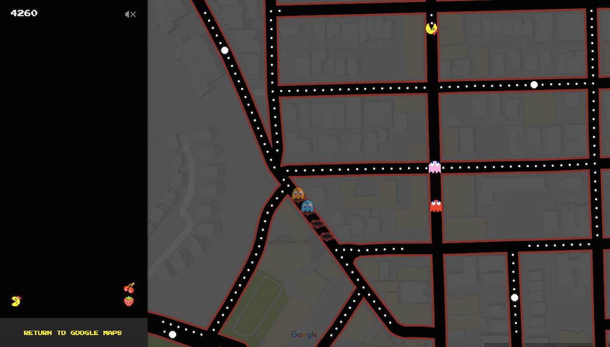 Google Maps April Fools' gag lets you play Ms. Pac-Man | Eurogamer.net