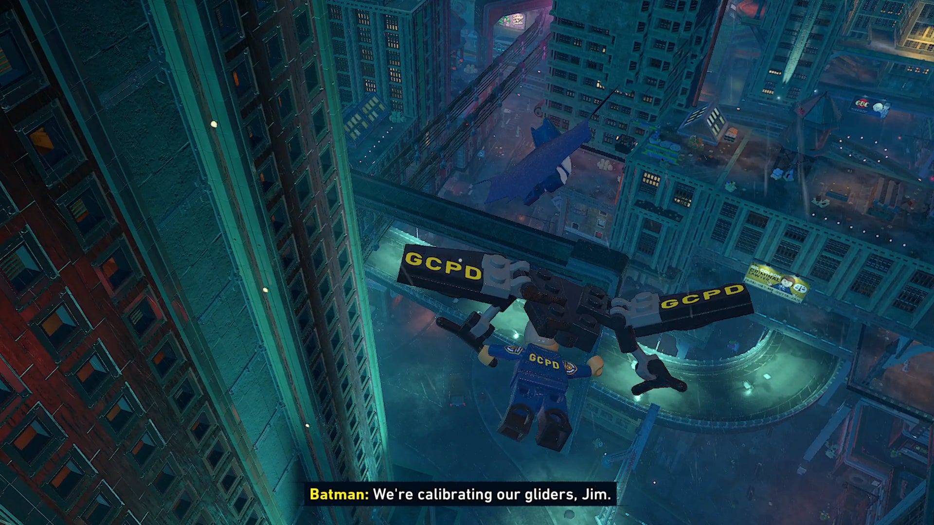 Gcpd Rooftop How to glide in Lego Batman: Legacy of the Dark Knight | Rock Paper Shotgun