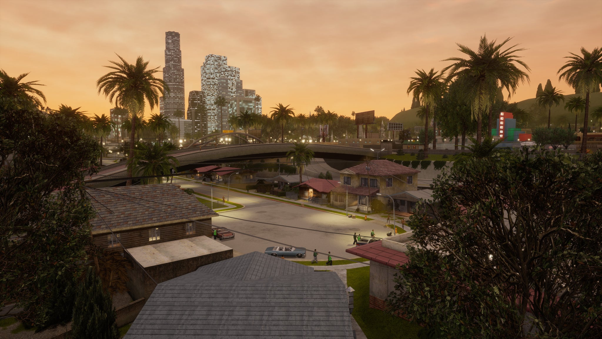 Grove Street in a GTA San Andreas screenshot from Grand Theft Auto: The Trilogy – The Definitive Edition. - 6