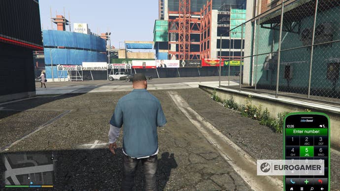 Mobile phone in bottom right on screen in GTA 5.