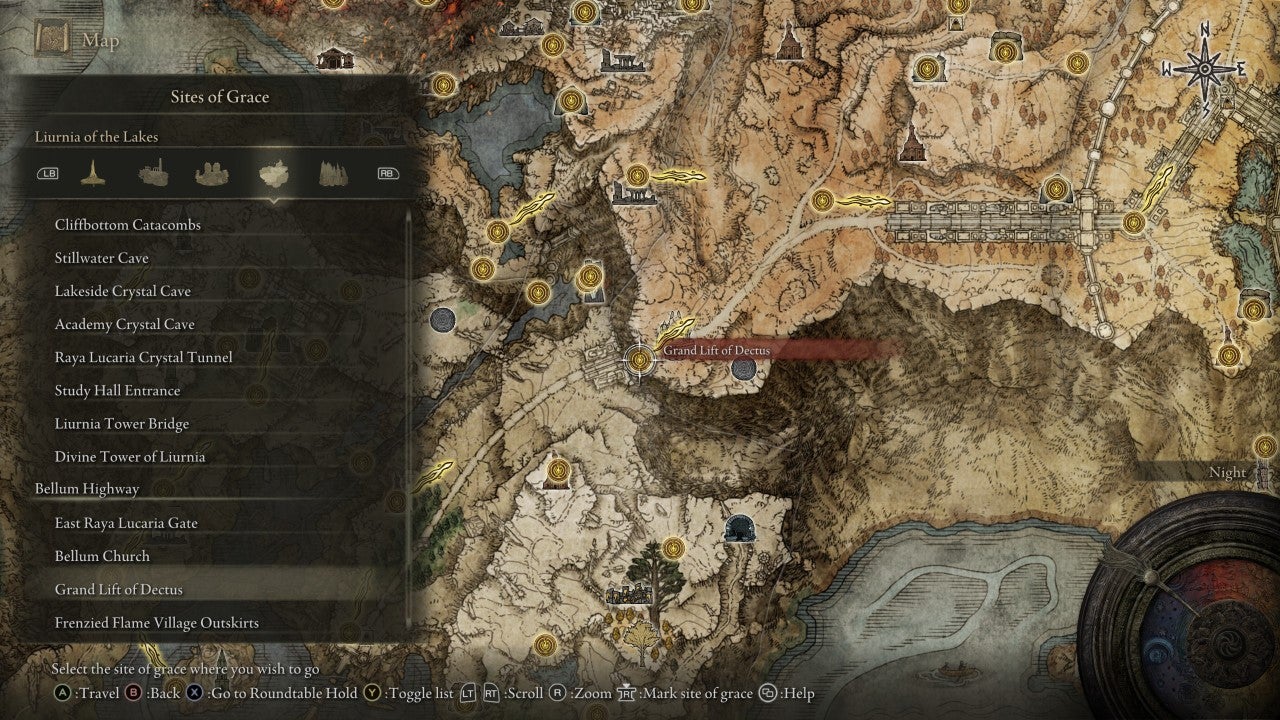 Grand Lift of Dectus Grace in Elden Ring