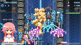 An anime girl delights at shmup violence in a Graze Counter GM screenshot.
