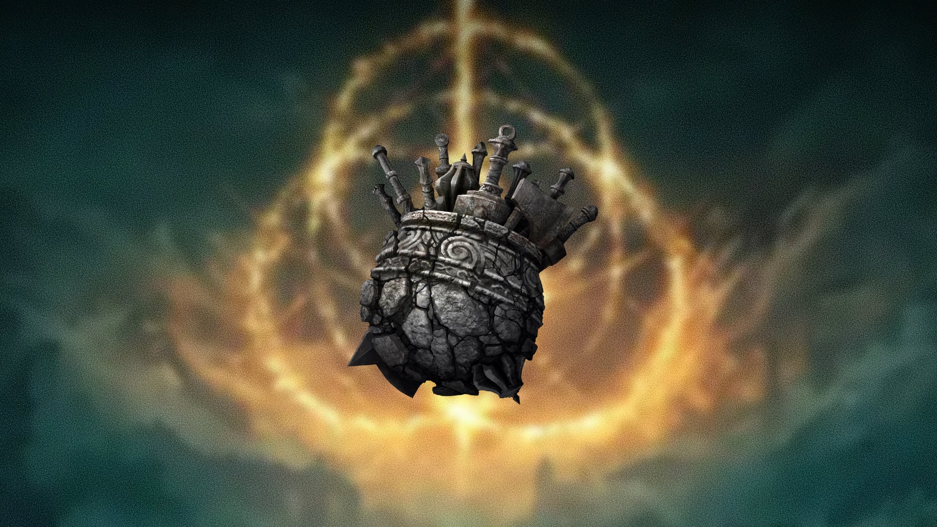 The icon for Great-Jar's Arsenal, a talisman in Elden Ring. - 6