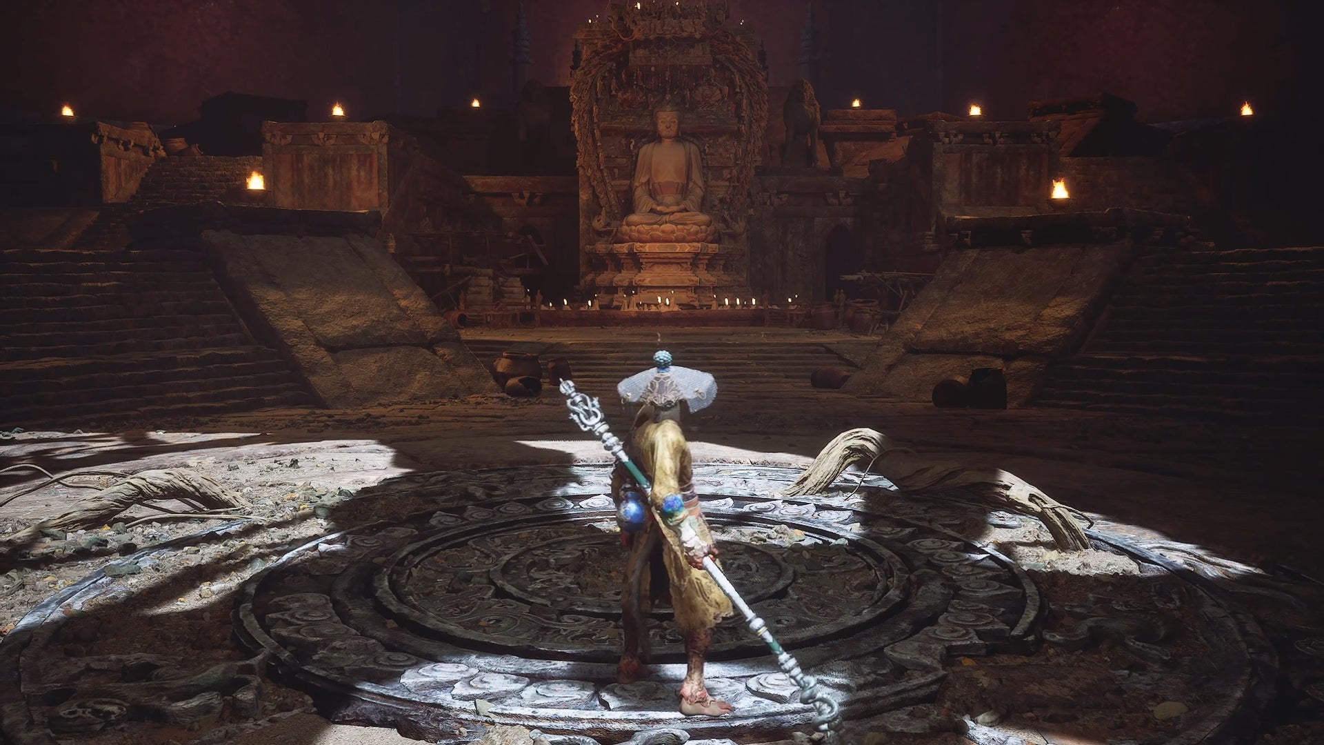 Standing in the middle of the Great Pagoda, the gateway to Black Myth: Wukong's true ending. - 11