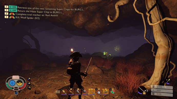 A large cavern on the way to the Black Ant Lab in Grounded