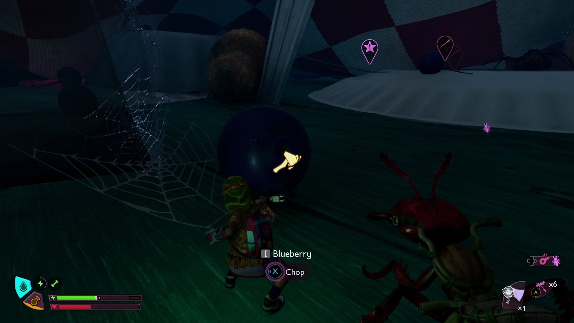 Slicing into Blueberries in Grounded 2. - 8