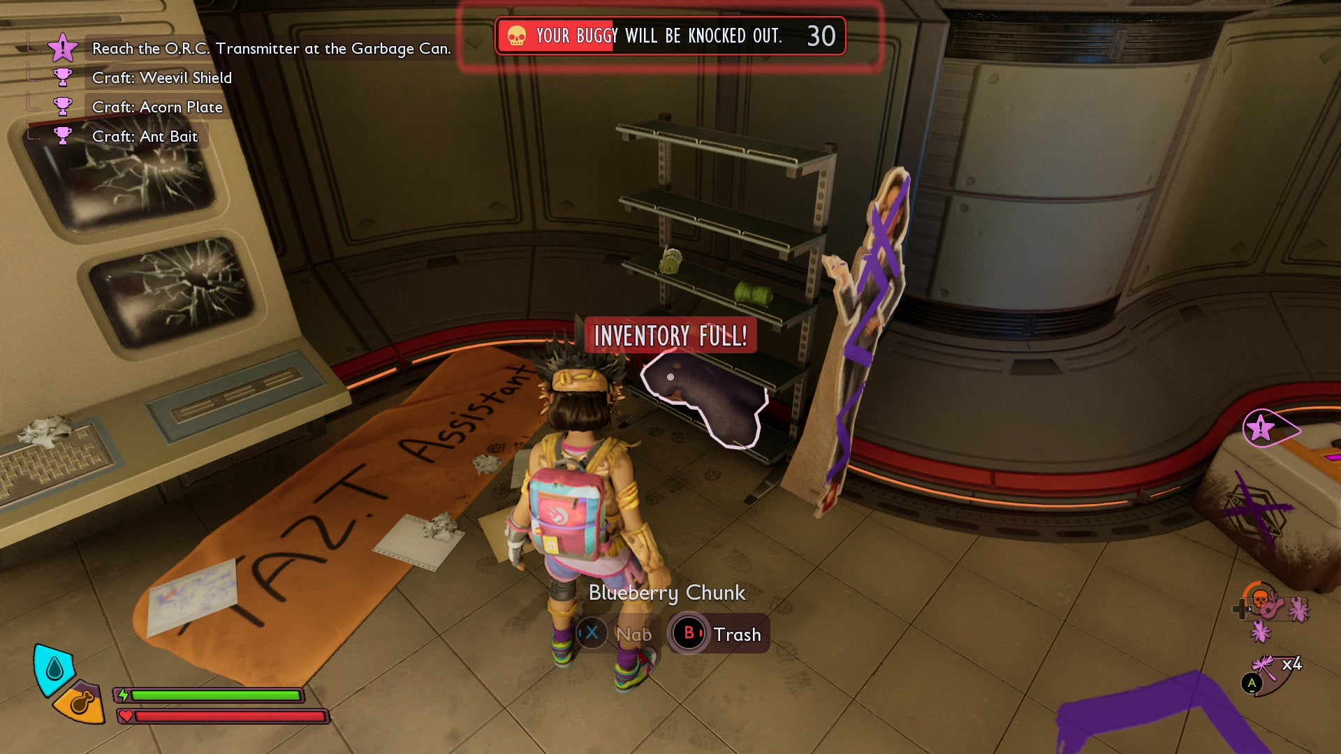 Gathering Blueberry Chunks in Grounded 2. - 9