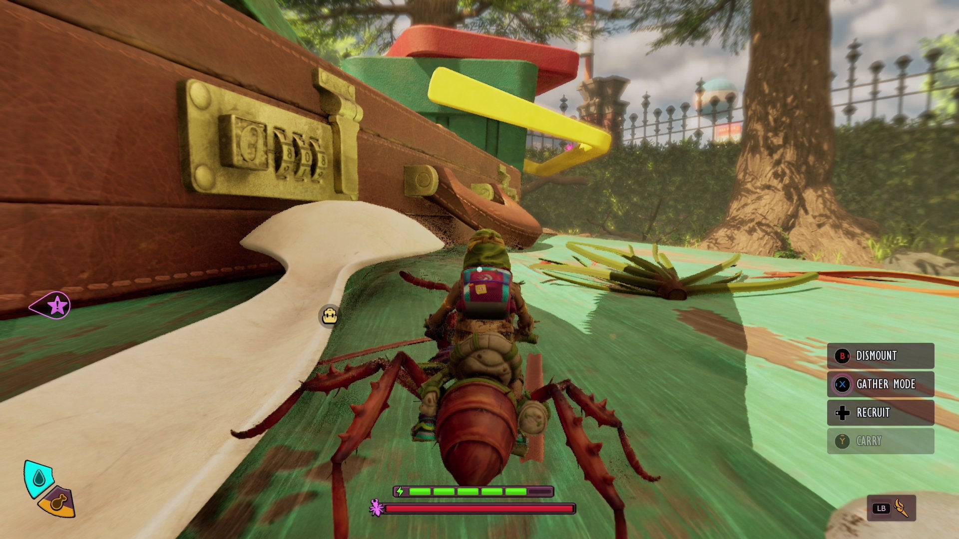 Travelling along the Picnic Table in Grounded 2. - 6