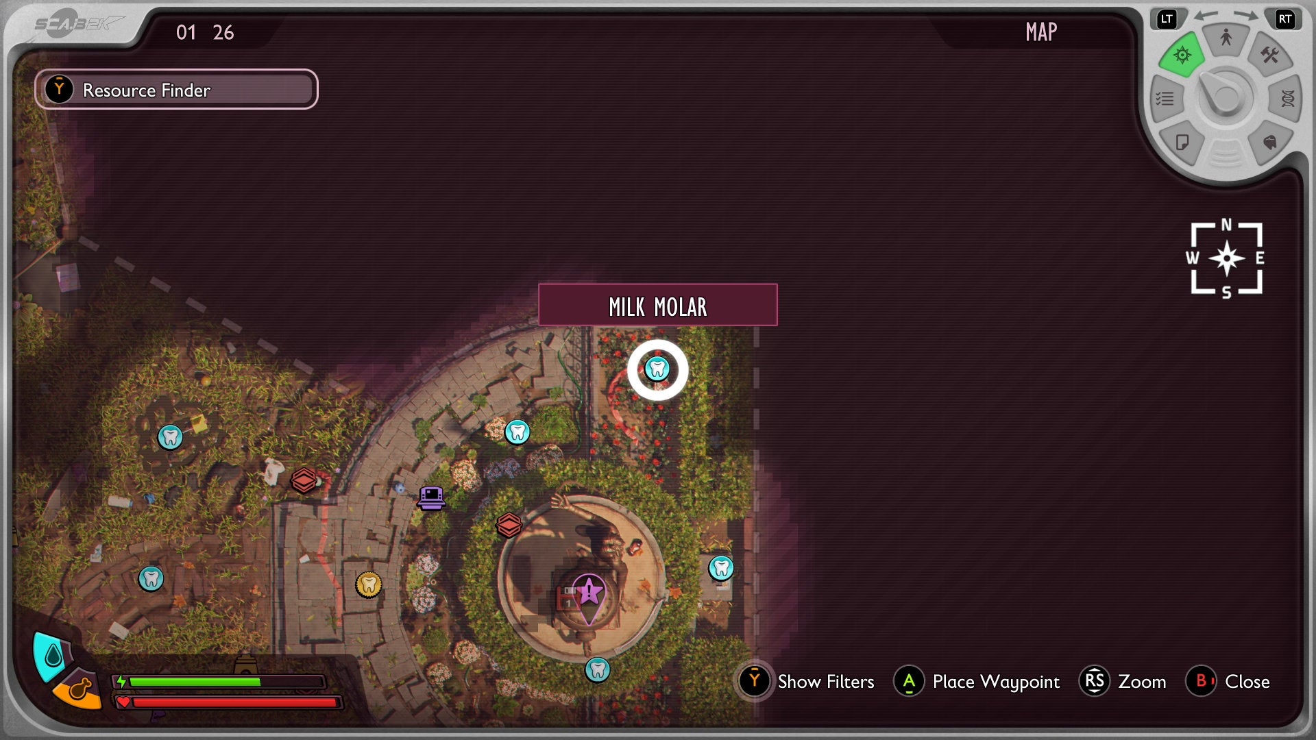 A map screenshot in Grounded 2 - 167