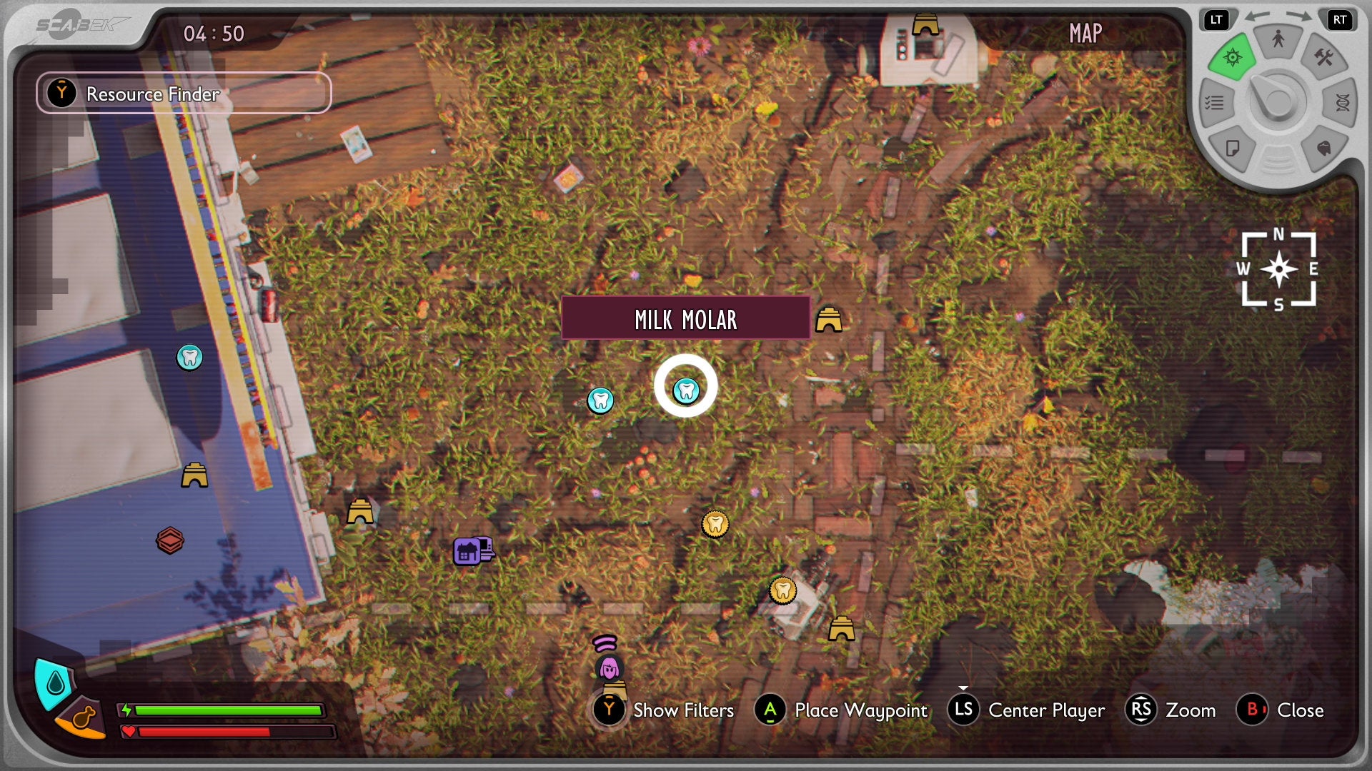 A map screenshot showing a Milk Molar in Grounded 2 - 27