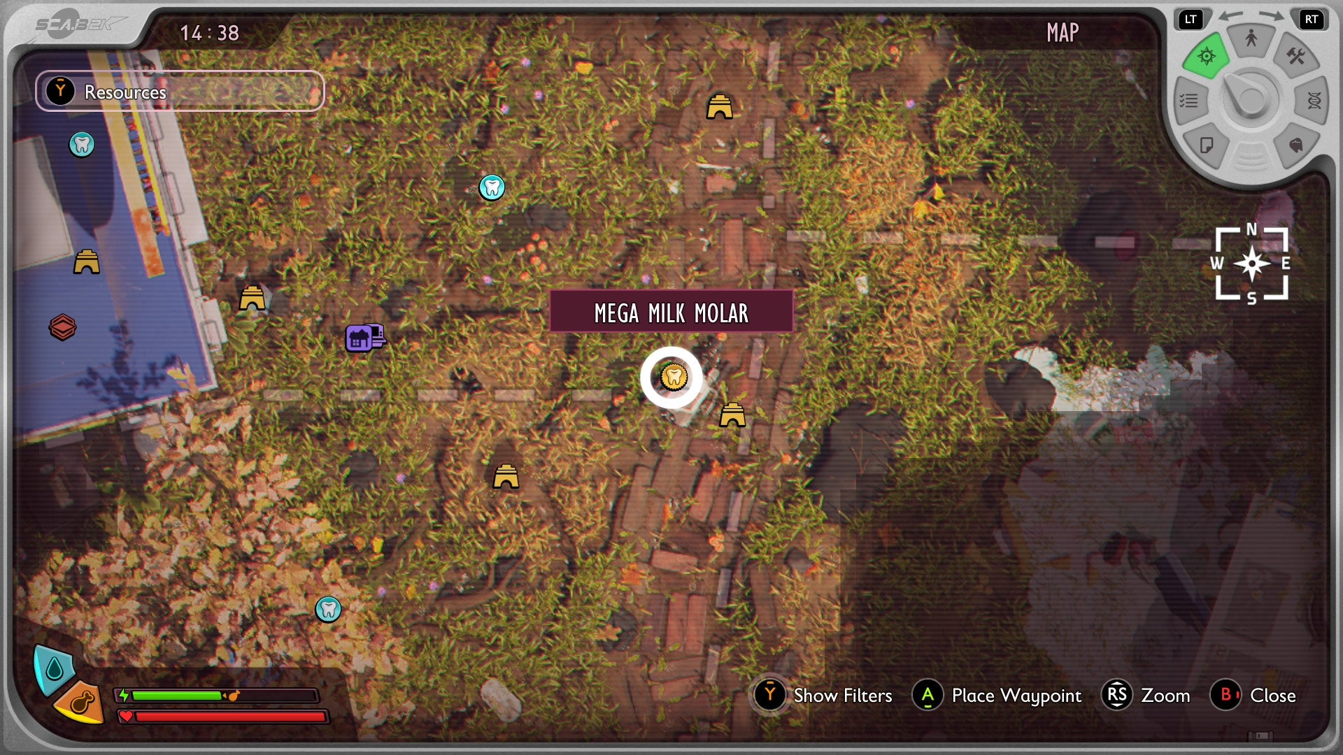 A map screenshot showing a Milk Molar in Grounded 2 - 18