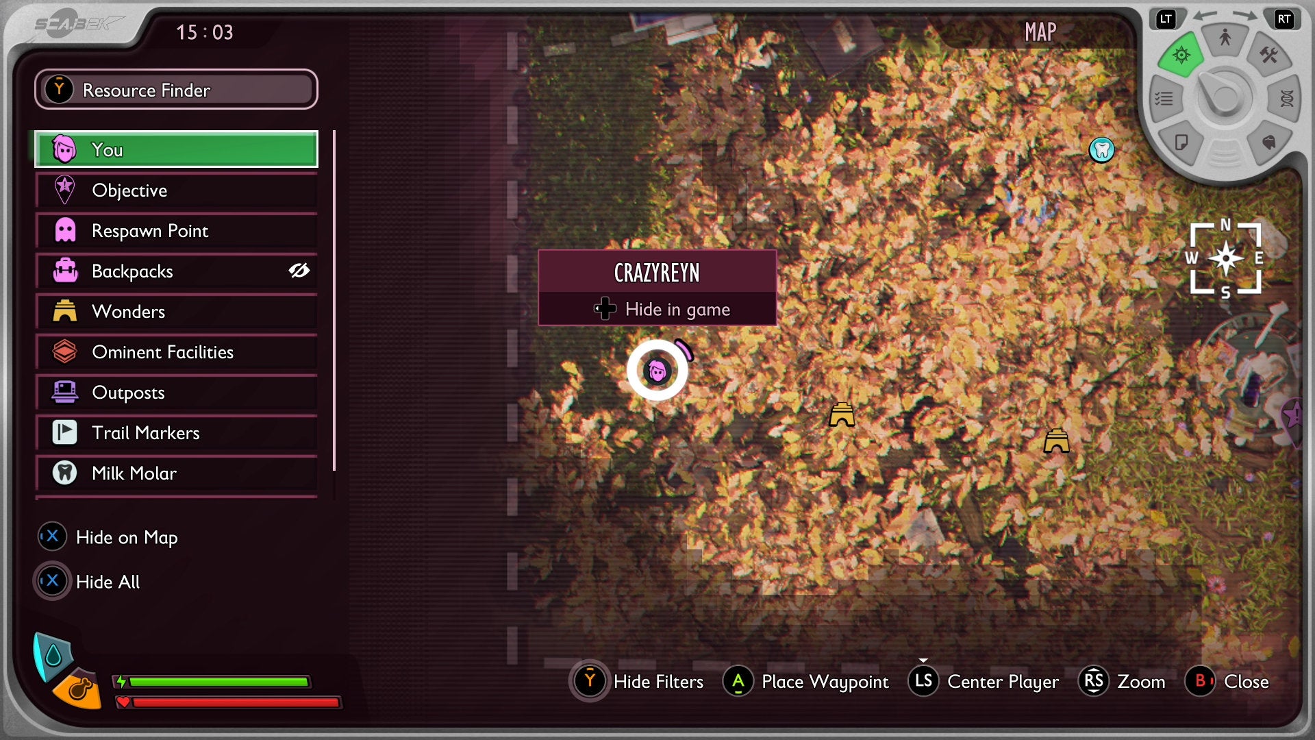 A map screenshot in Grounded 2 - 88