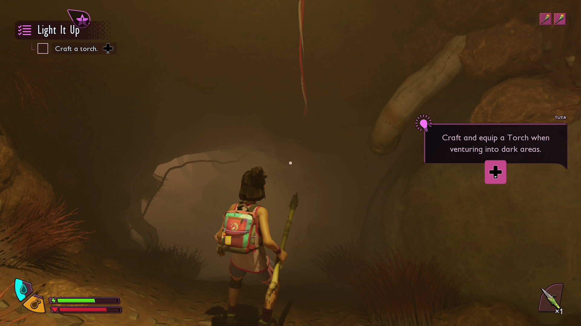 Entering a cave in Grounded 2. - 5