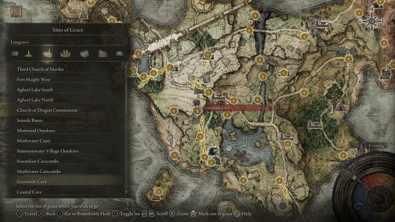 Groveside Cave Grace in Elden Ring