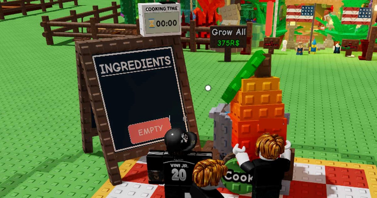 Grow a Garden all cooking recipes listed