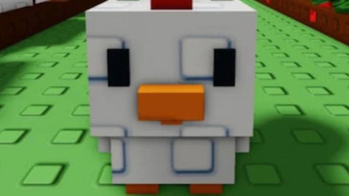 A chicken in Grow a Garden