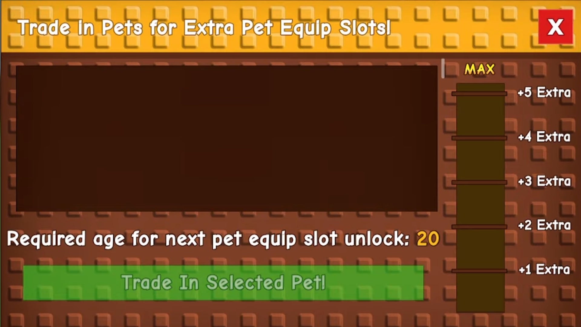 The pet slot unlock menu in Grow a Garden - 3
