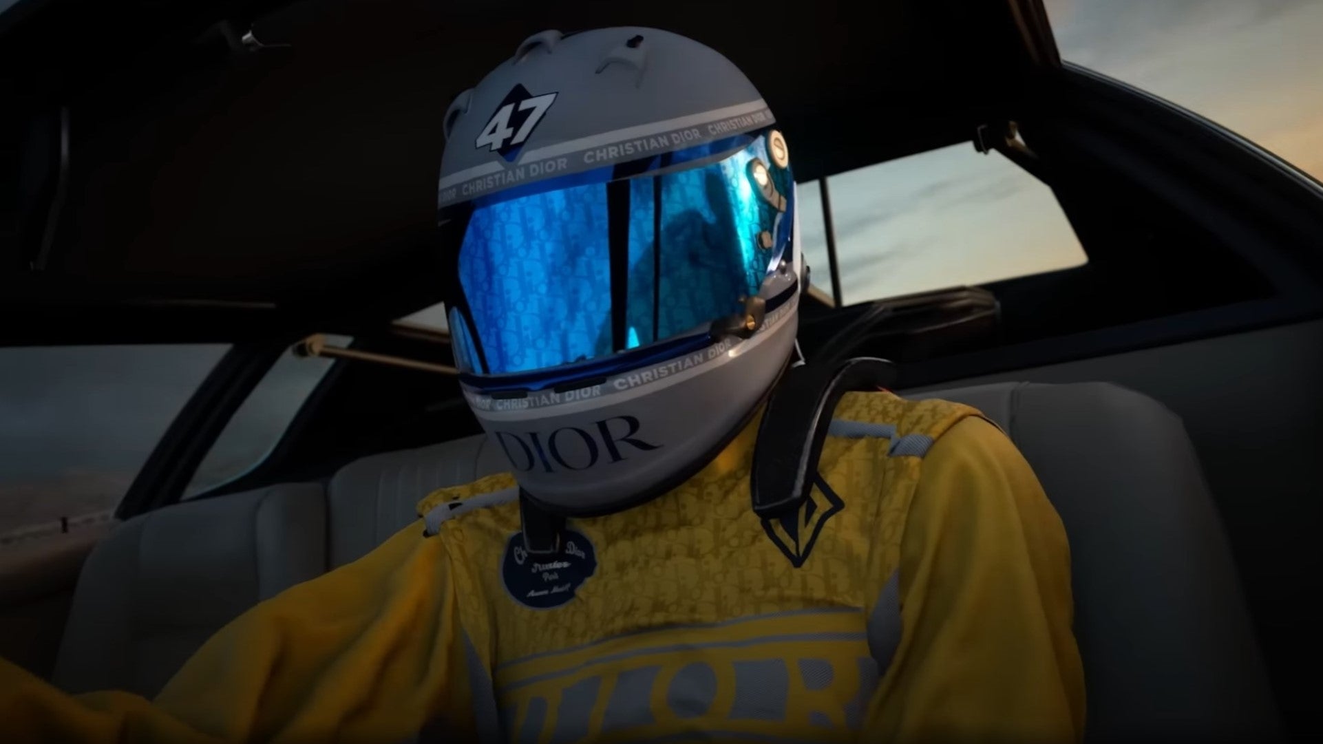 Dior racing gear in Gran Turismo 7.