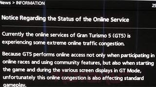 GT5 single-play scuppered by "extreme online traffic congestion"