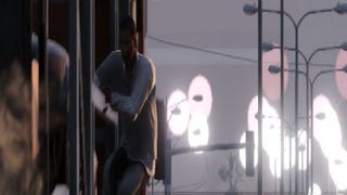 GTA 5 screenshots show police, helicopters, man hanging onto semi