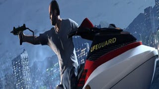 GTA 5 artwork appears, shows man on a WaveRunner