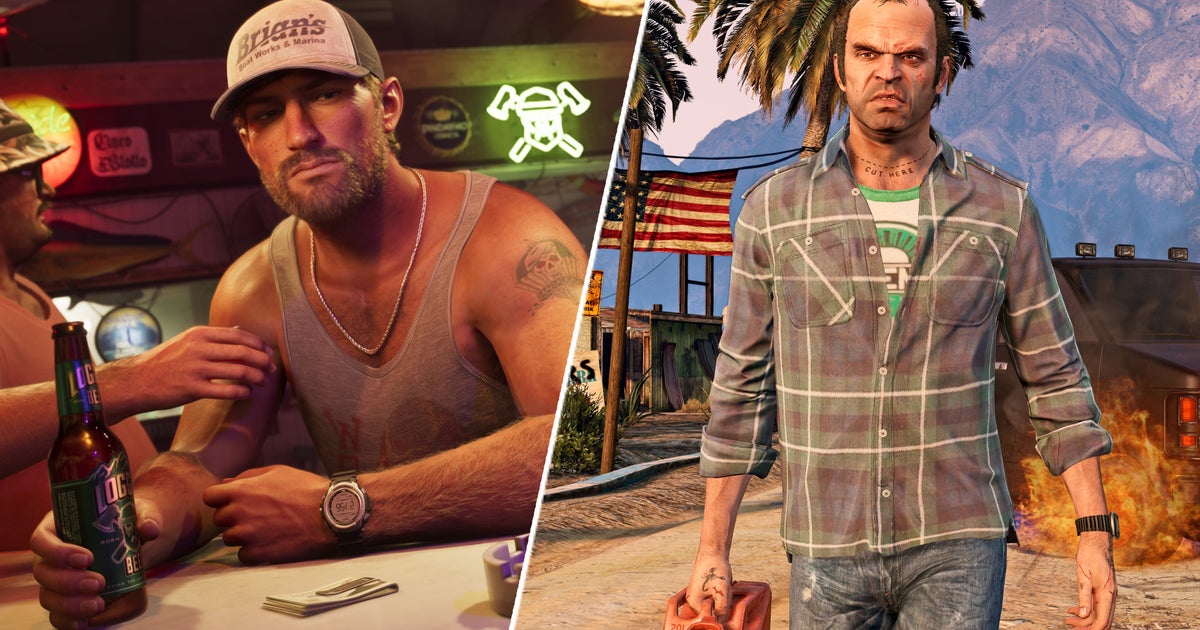 GTA 6 trailer two has been recreated in GTA 5, but it's 2025 so of course it has to include a suspiciously AI-sounding cover of Trevor doing Hot Together