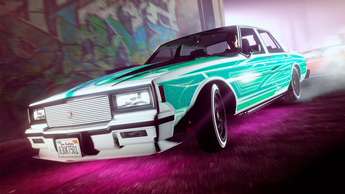 The Declasse Impaler LX muscle car in GTA Online.