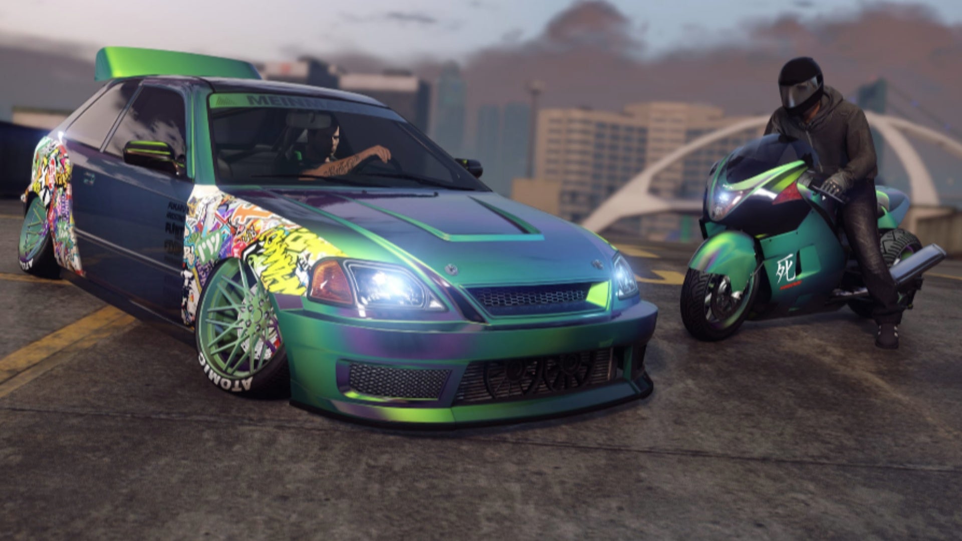 gta online Turquoise Purple Flip Chameleon Paint
