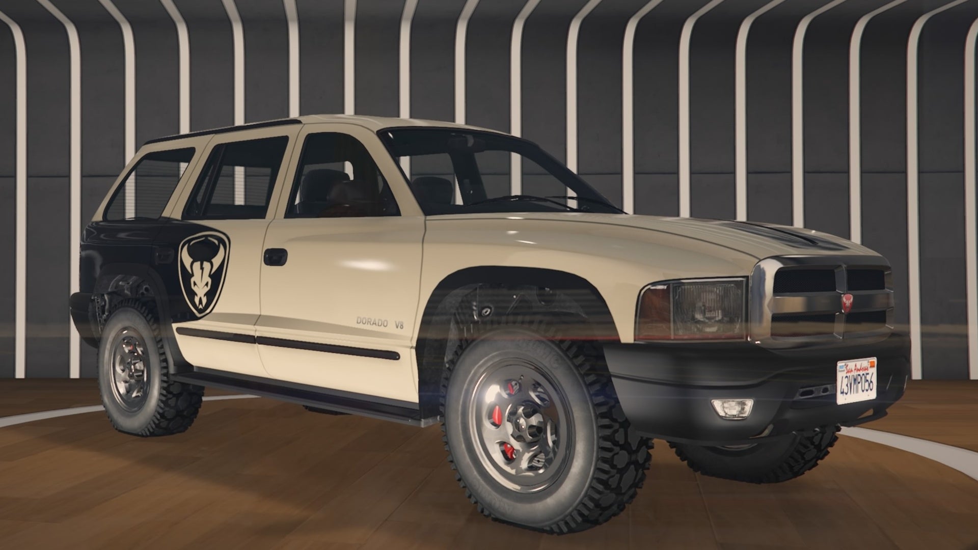 gta online beige and black Bravado Dorado luxury autos showroom