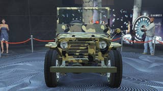 gta online camo pattern vapid winky diamond casino podium front view