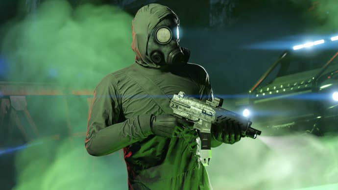 gta online character in a gas mask for acid lab missions
