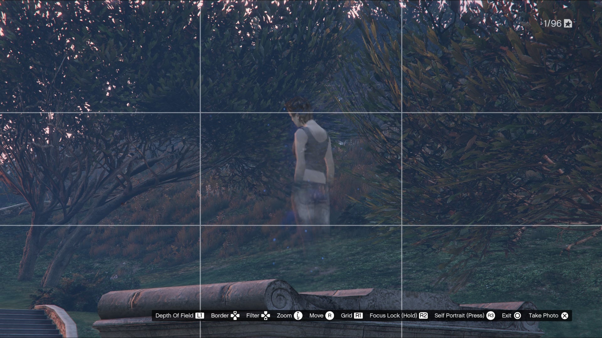 gta online ghost on top of cemetery tomb