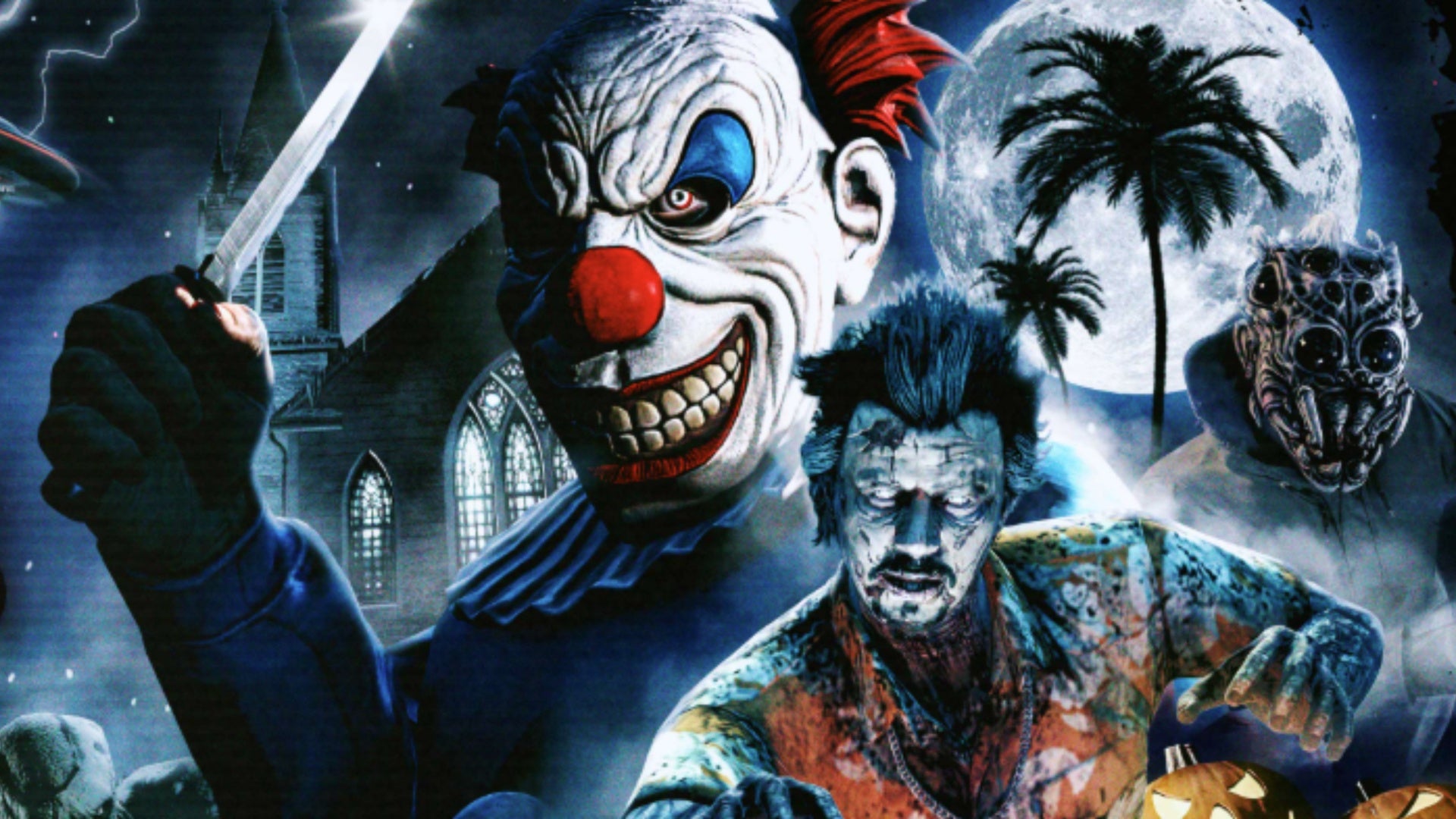 gta online halloween haunts clown zombie art