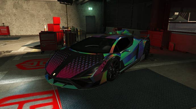 Pegassi Weaponised Ignis as Hao customised car in GTA Online